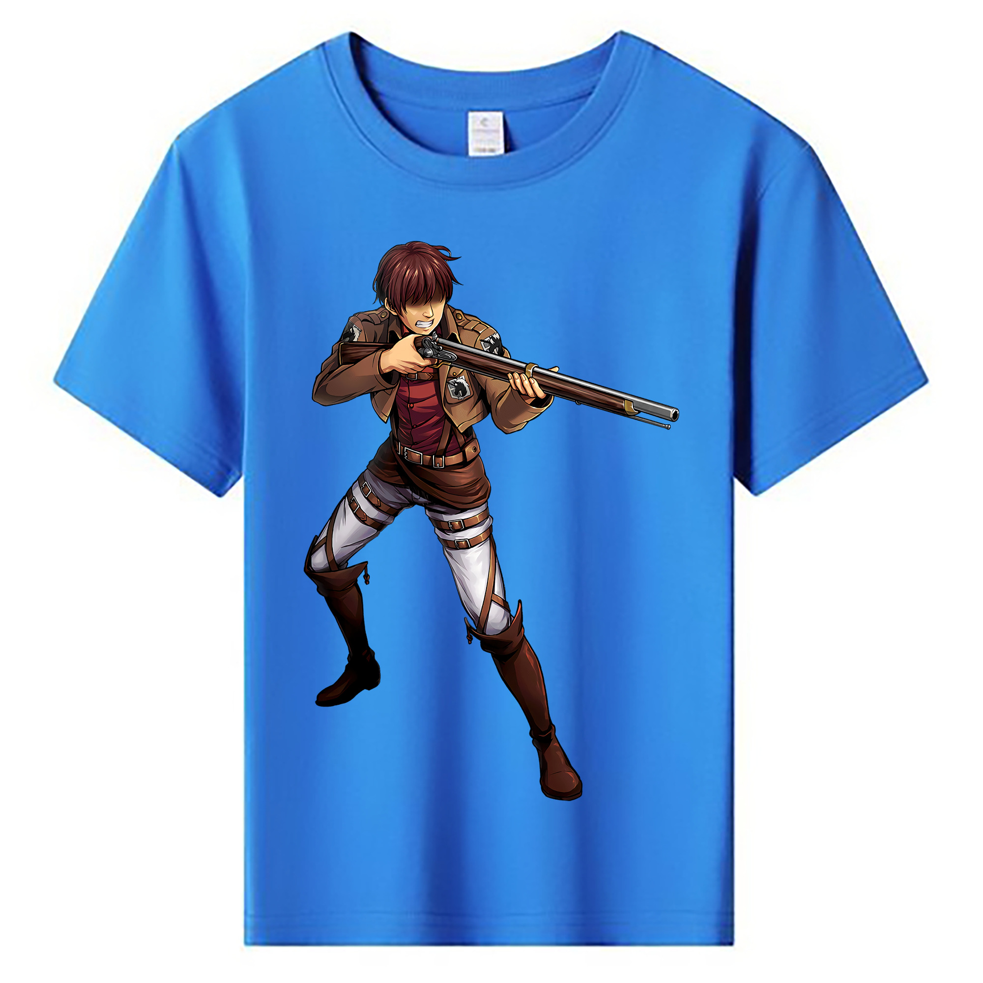 （画像用） 進撃の巨人 Attack on Titan 綿100％キッズTシャツ（フロントプリント）